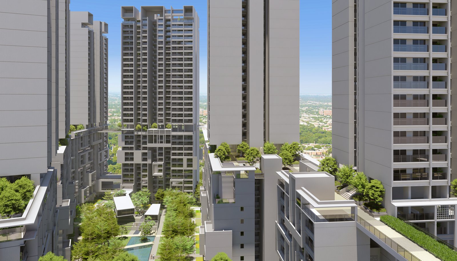 Rohan Ekam landscaped amenities